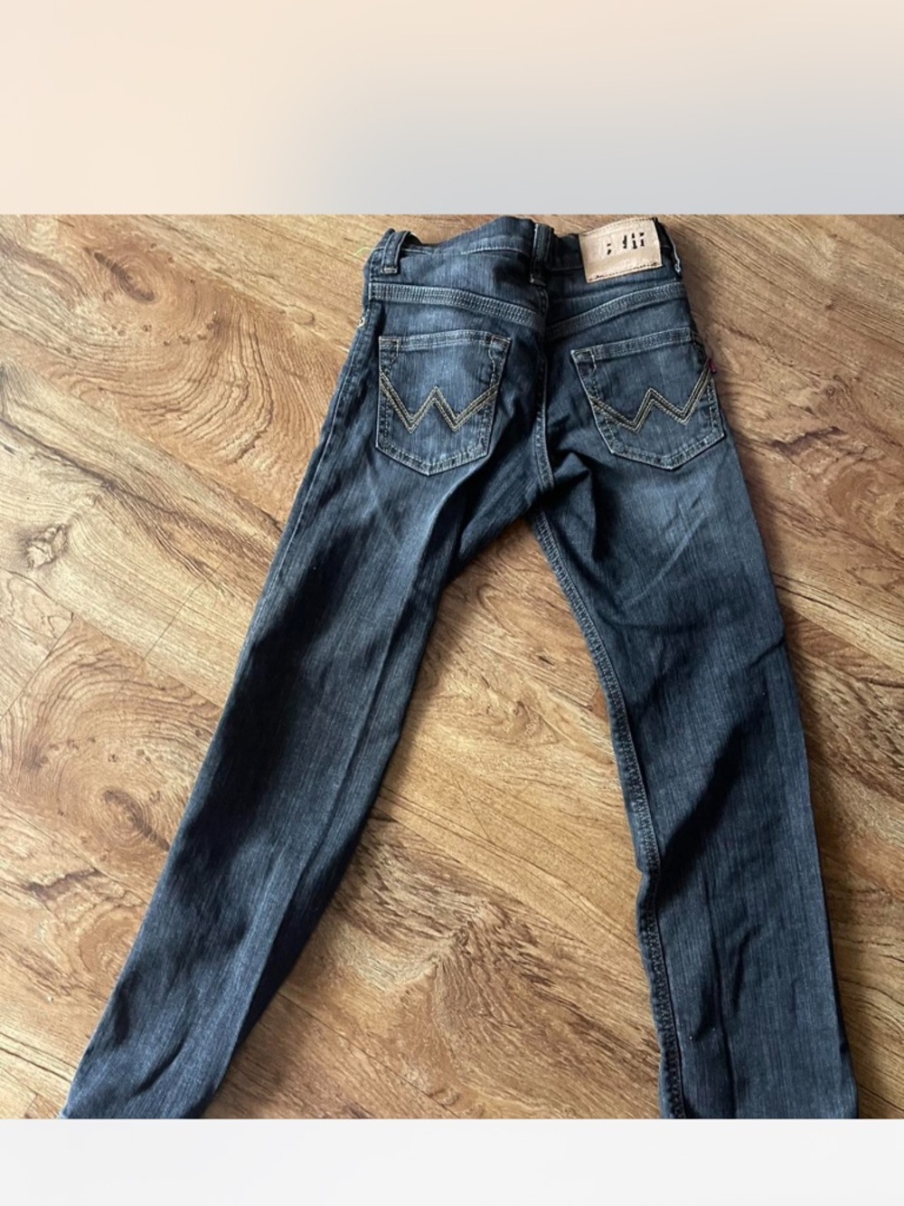 Edwin Indigo Skinny Jeans with Contrast Pocket Stitching